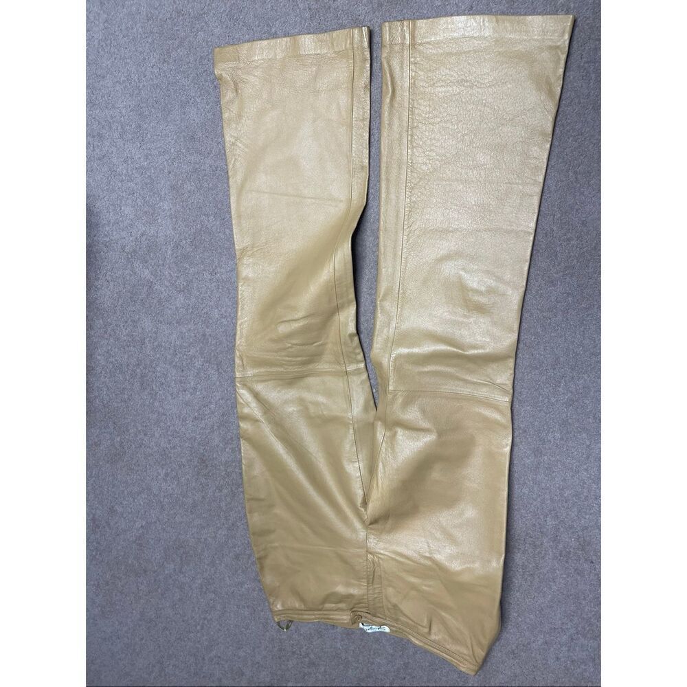 Real leather pants waist is 16